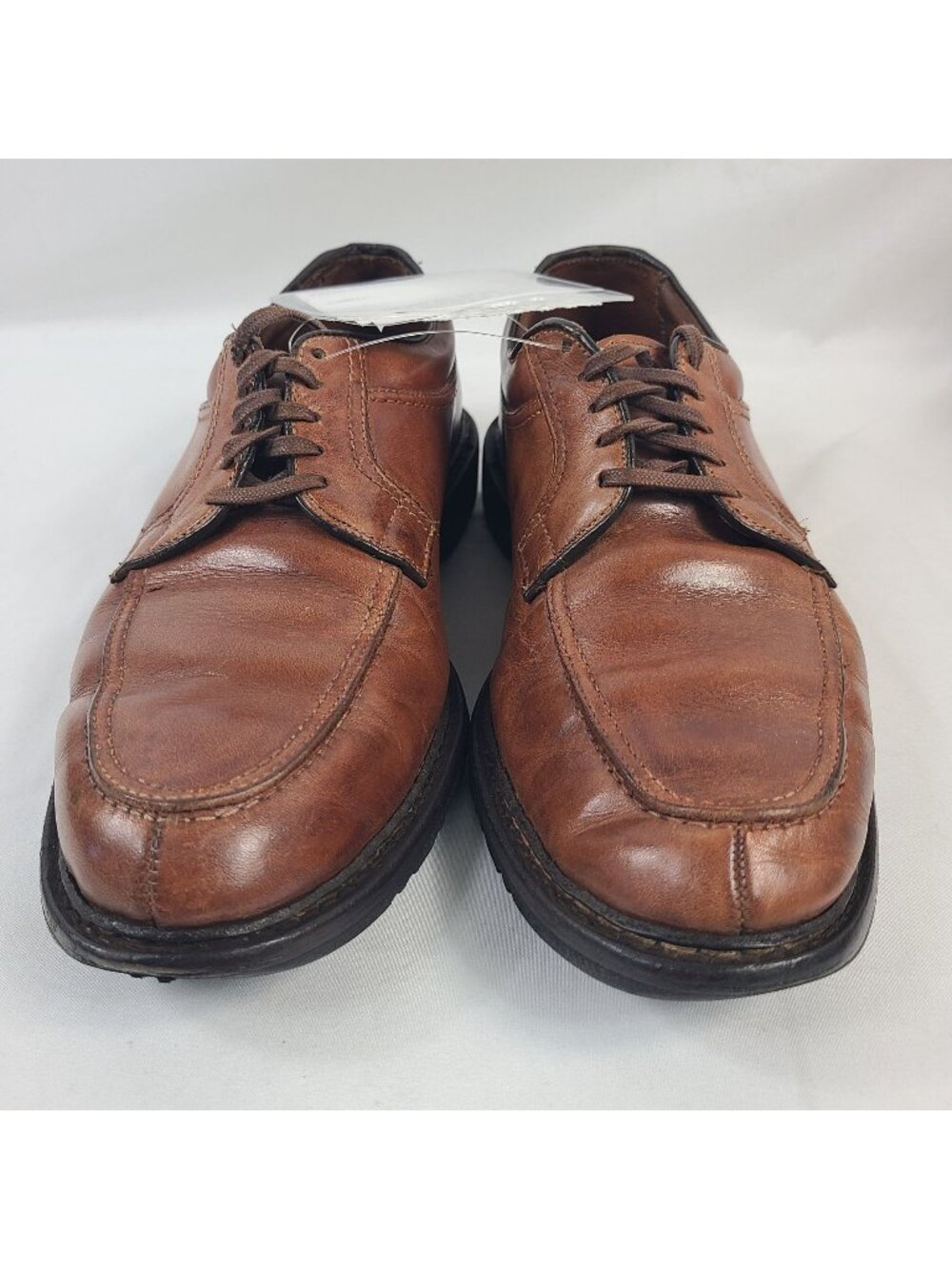 Vintage Allen Edmonds Wilbert Brown Leather Lace-Up Mens Dress Shoes Size 10D